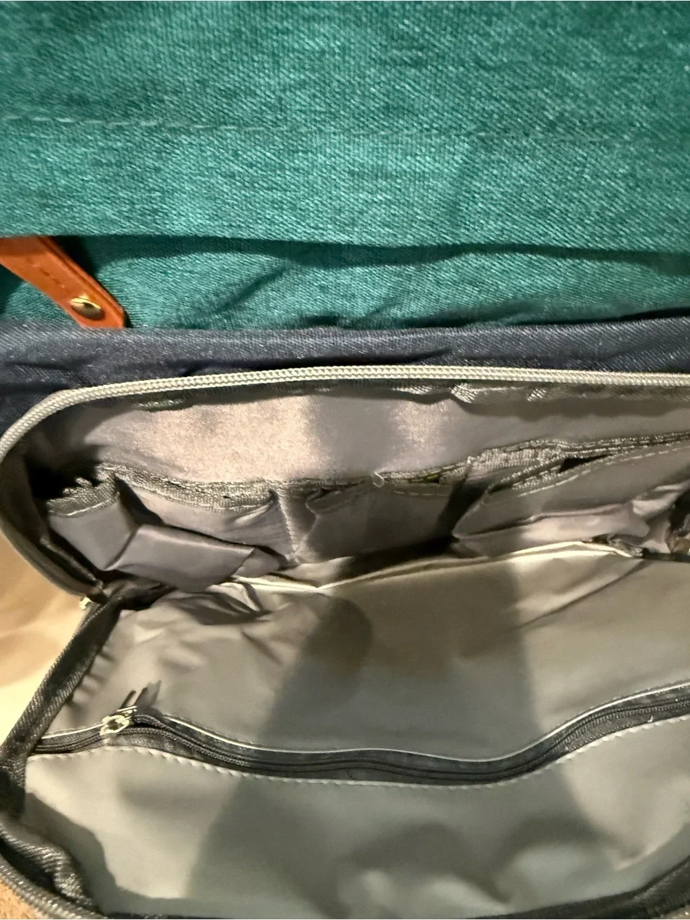 Good Mum Multifuntional Diaper Bag Multicolor Backpack with Quilted Front Pocket